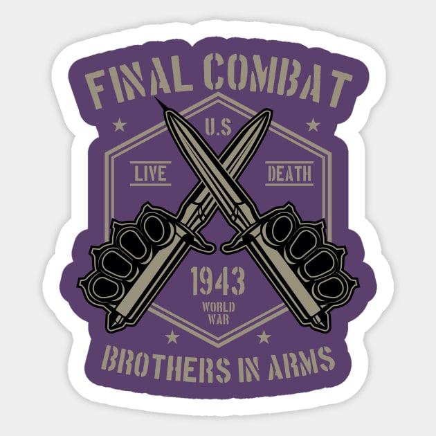 Final Combat Sticker by lionkingdesign